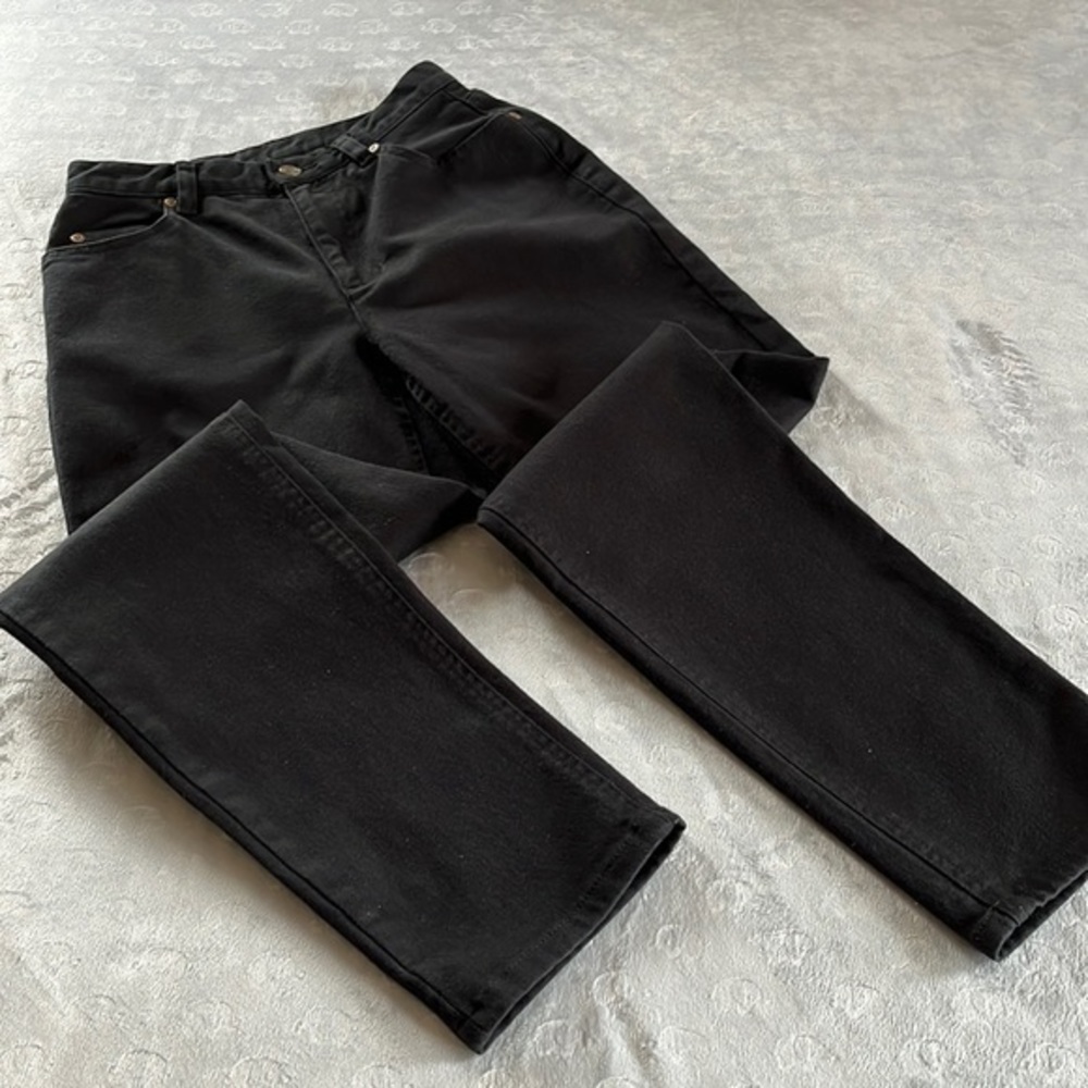Lizwear High Rise Mom Black Denim Jean Size 4 - Picture 9 of 15